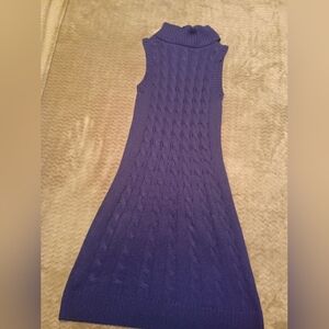 Adrienne Vittadini Navy Cable Knit Sweater